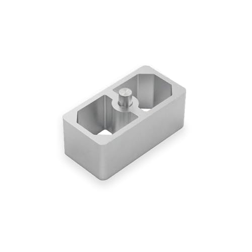 QGHAUC 2 Inch Lowering Block for 2.5" Leaf Spring - Single Unit Only, Extruded Aluminum Suspension Kit with 9/16" Center Pin (1 Pack, U-Bolts Not Included) - Image 1