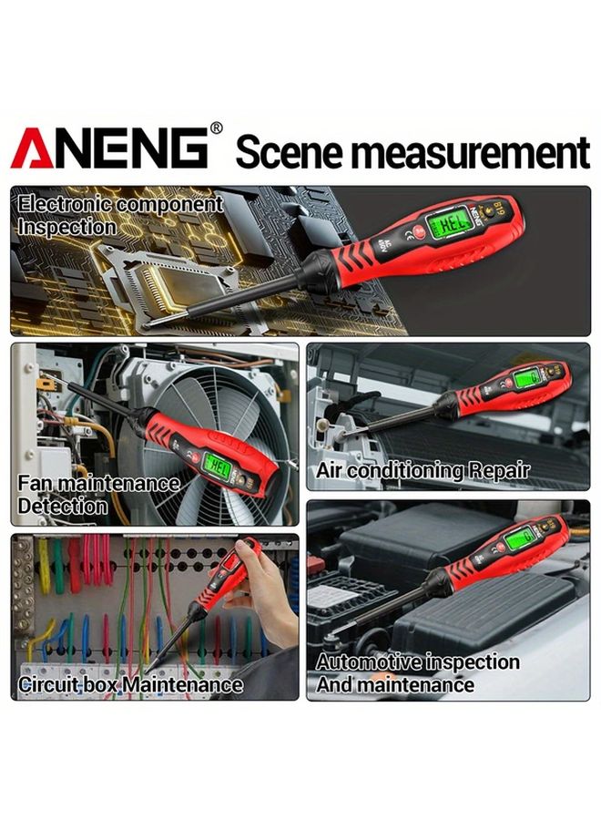 ANENG كاشف الجهد المتردد غير المتصل بشاشة رقمية صفراء مع إنذار صوتي وعازل - Image 5