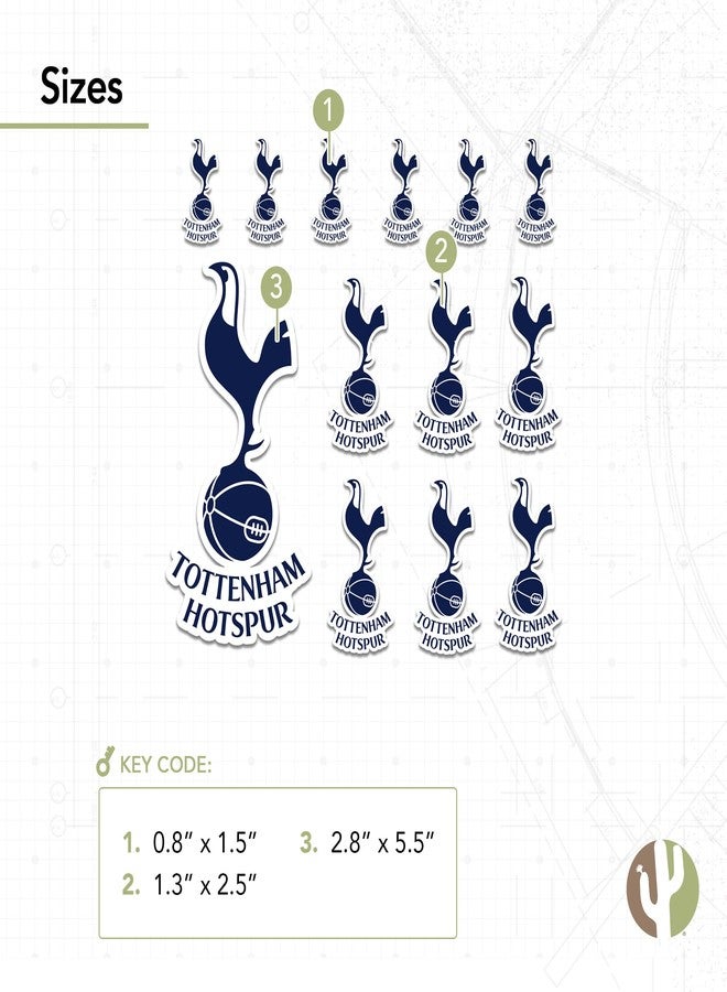 Desert Cactus Tottenham Hotspur Spurs Sticker Football Soccer Vinyl Decal Laptop Water Bottle Car Scrapbook Sheet T3 (Type 3-1) - Image 3