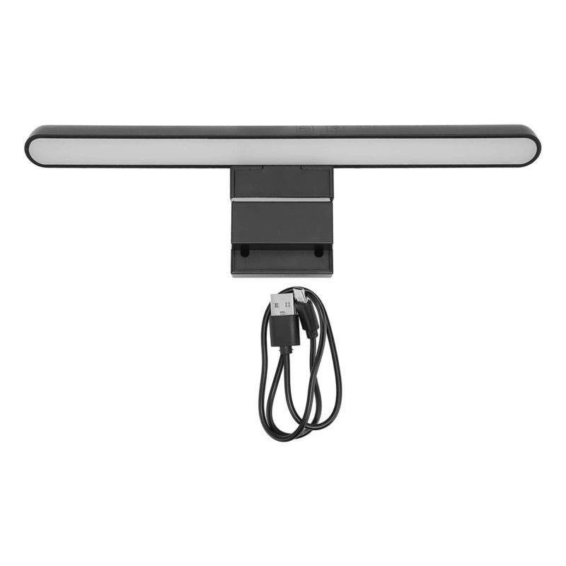 Laptop Monitor Light Bar 11.4 Inch - Asymmetrical Optical Design Computer Screen Light Bar - Touch Switch - 3-Level Color Temperature Adjustment LED Task Lamp for Home Office - Image 1