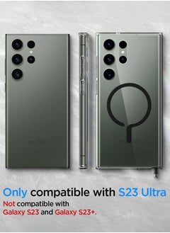 Spigen Ultra Hybrid OneTap Ring for Samsung Galaxy S23 Ultra Case Cover with Magsafe - Black  - Image 2