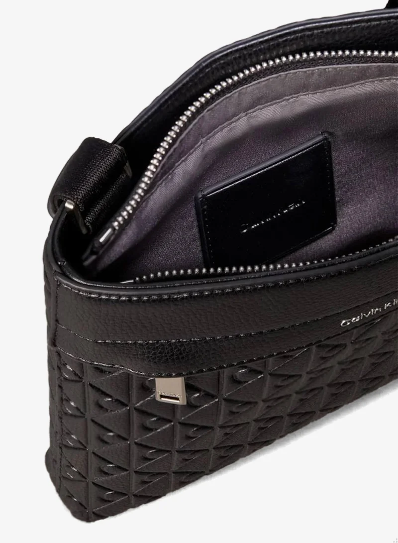 Calvin Klein Black Embossed Emblem Logo Flat Pack for Men | Best Price UAE