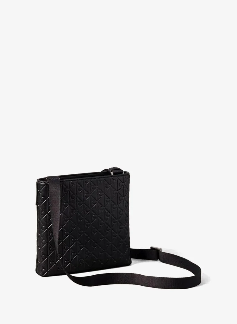 Calvin Klein Black Embossed Emblem Logo Flat Pack for Men | Best Price UAE