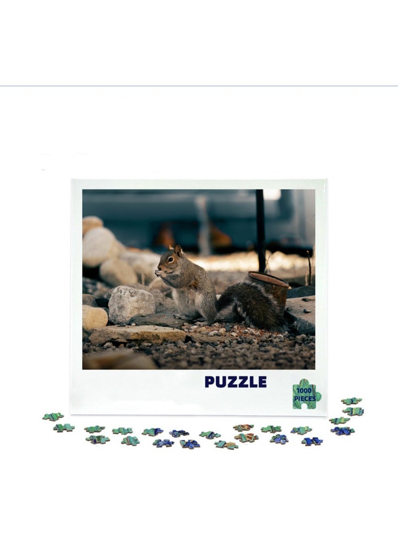 Anna 1000-Piece Thick Cardboard Brain Teaser Stress Relief Decorative Puzzle - Image 1