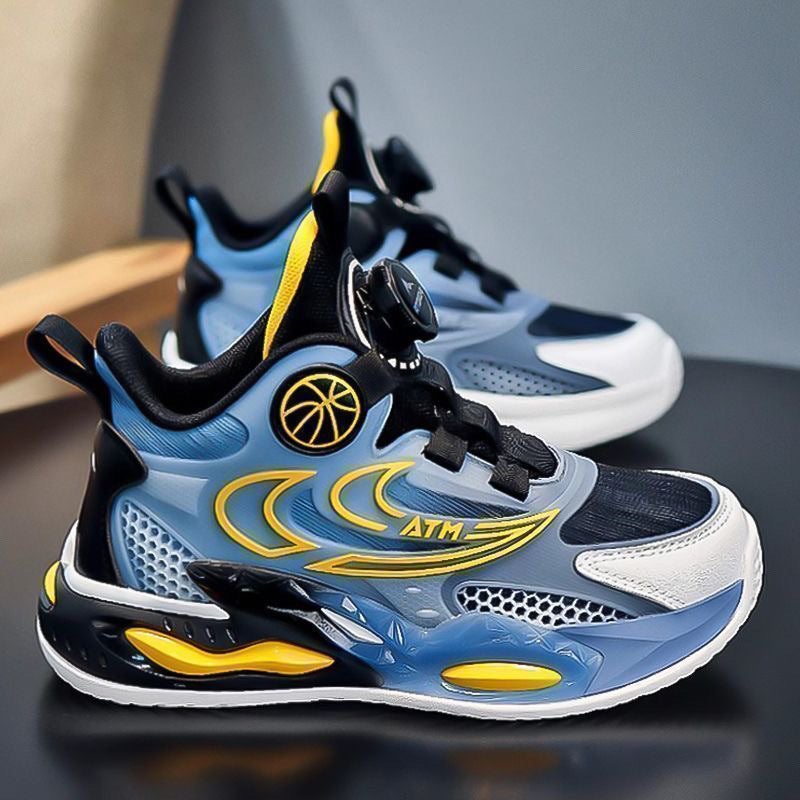 Boys' Shoes 2025 Breathable Mesh Basketball Shoes Ultra-Light Non-Slip Soft Sole Medium And Large Kidsren'S Shoes Kidsren'S Sports - Image 3