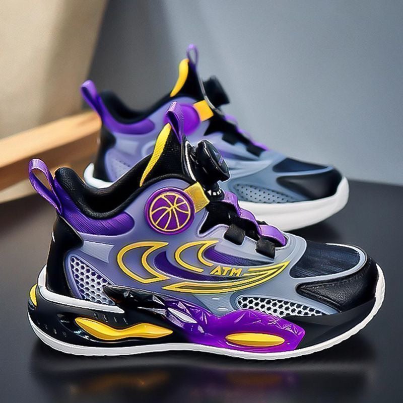 Boys' Shoes 2025 Breathable Mesh Basketball Shoes Ultra-Light Non-Slip Soft Sole Medium And Large Kidsren'S Shoes Kidsren'S Sports - Image 2