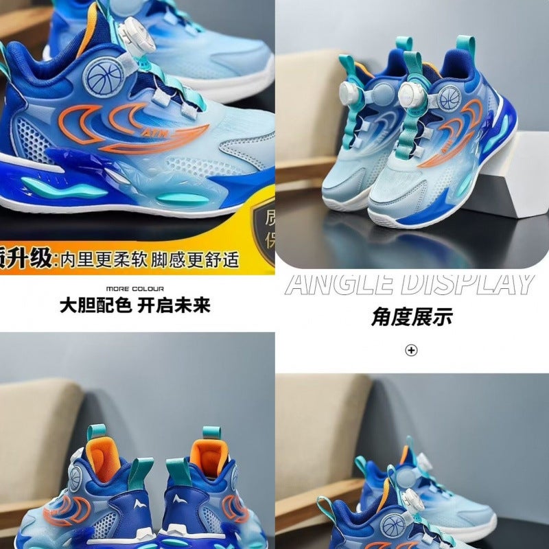 Boys' Shoes 2025 Breathable Mesh Basketball Shoes Ultra-Light Non-Slip Soft Sole Medium And Large Kidsren'S Shoes Kidsren'S Sports - Image 1