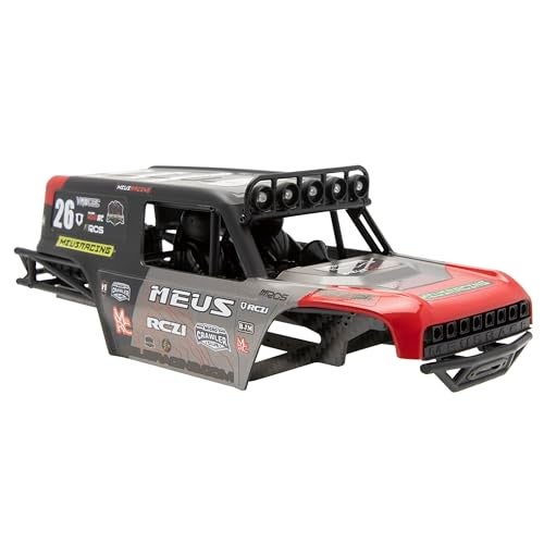 MEUS RACING MB24 SCX24 Body 52in 132MM Body Shell ABSNylon Carbon Fiber Chassis for 124 Axial SCX24 Bronco JLU B17 C10Red - Image 1
