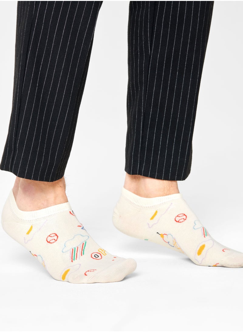 Happy Socks - Happy Socks Good Times No Show Sock - Image 1