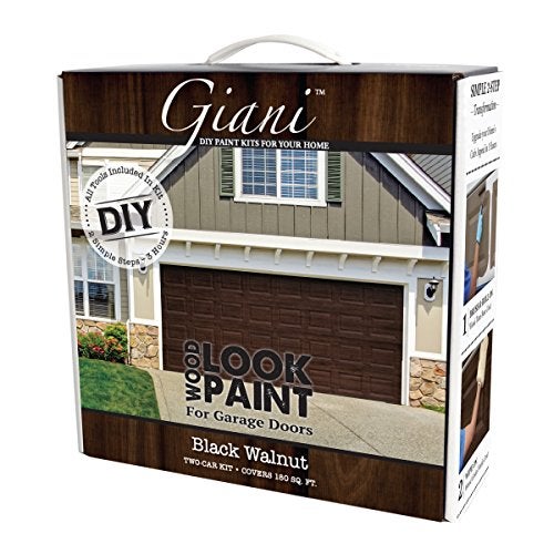 Giani Wood Look Paint Kit for Garage Doors (Black Walnut) - Image 1