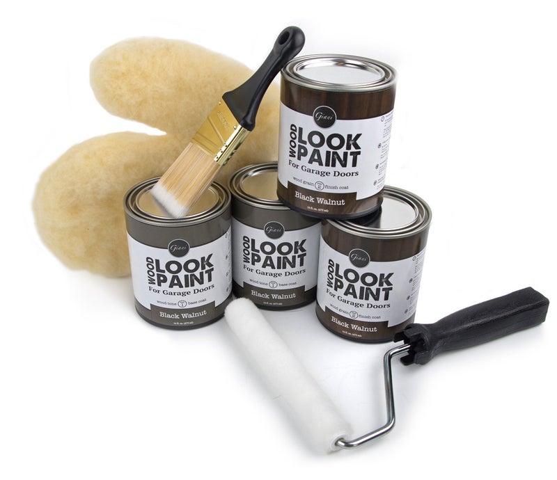 Giani Wood Look Paint Kit for Garage Doors (Black Walnut) - Image 2
