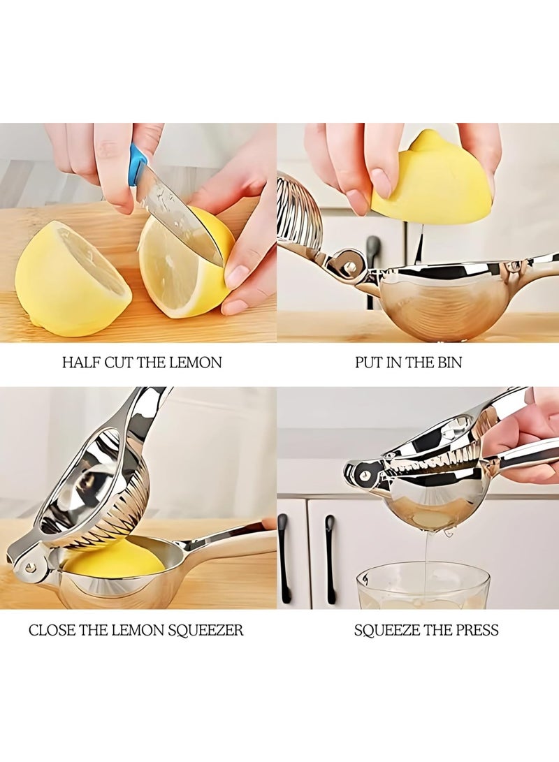 NANAO Lemon Squeezer Stainless Steel Manual Juicer Processor Kitchen Accessories Juice Fruit Pressing Orange Citrus Juicer Lemon Press - Image 2