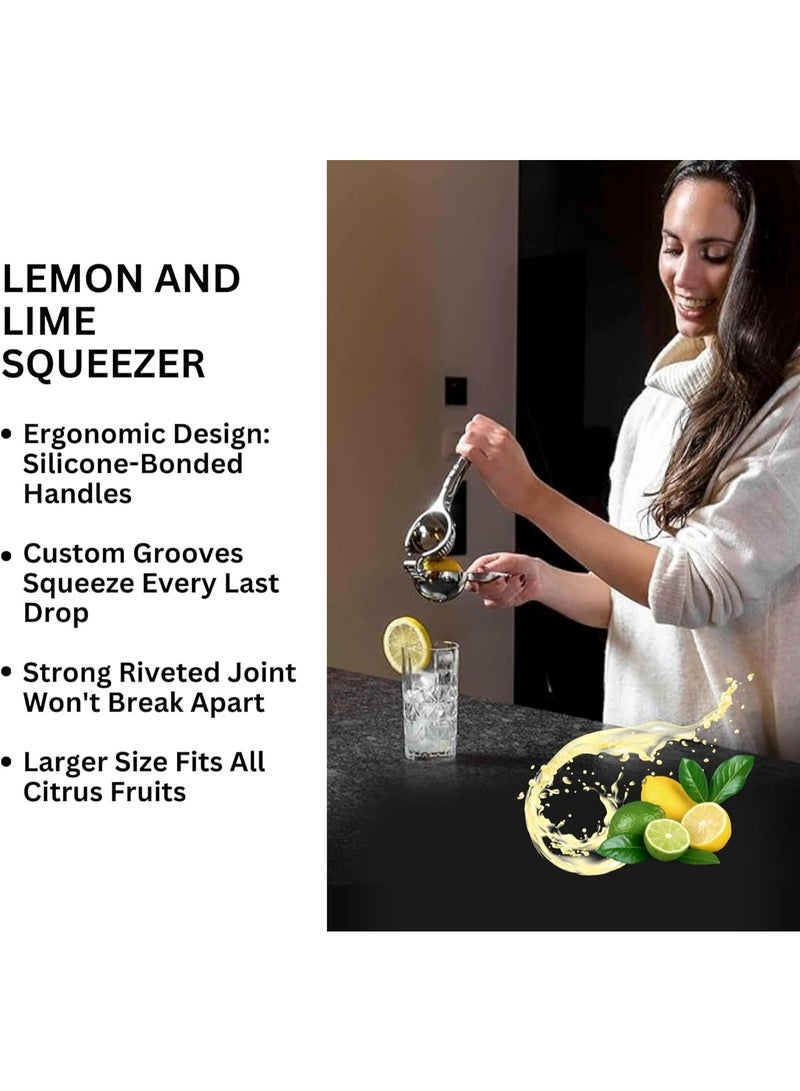 NANAO Lemon Squeezer Stainless Steel Manual Juicer Processor Kitchen Accessories Juice Fruit Pressing Orange Citrus Juicer Lemon Press - Image 4