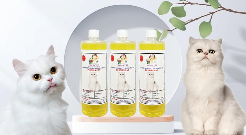 SWACCH Shampoo Specially FORMULATED for Persian Cat (1 Litre) (Pack of 3) Lemon - Image 2
