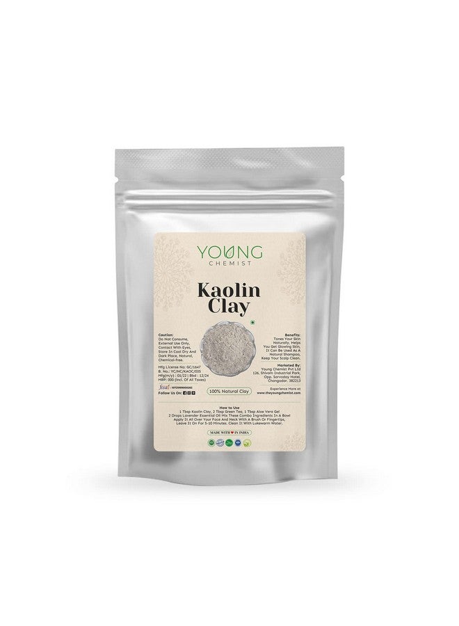 Young Chemist Kaolin Clay | Unclogs pore and reduce acne | No harsh chemicals (250g) - Image 1
