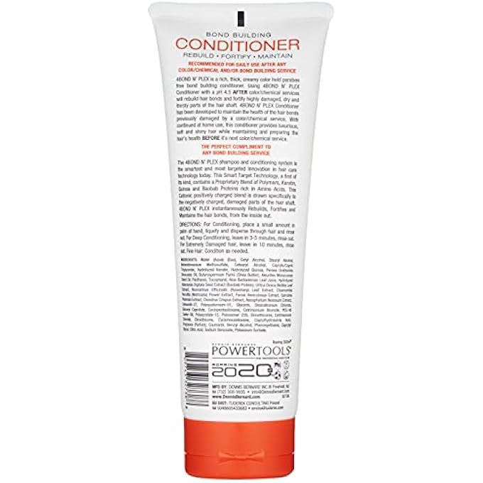 POWERTOOLS 4BOND BOND BUILDING CONDITIONER | RESTORE DAMAGED HAIR | CONTAINS ADVANCED POLYMERS, KERATIN, BAOBAB & QUINOA PROTEINS (8 FL OZ) - Image 3