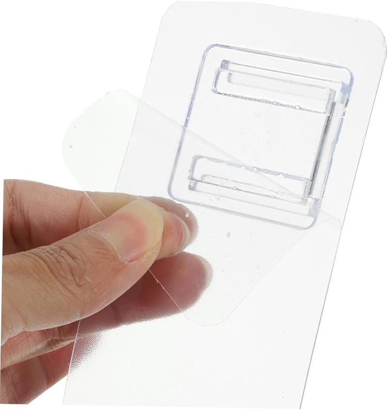 خطافات الحائط اللاصقة الشفافة 20 مجموعة متينة بدون تلف للمطبخ الحمام تنظيم المكتب - Image 5