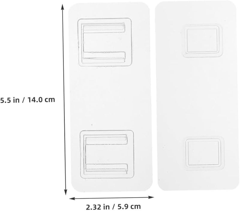 خطافات الحائط اللاصقة الشفافة 20 مجموعة متينة بدون تلف للمطبخ الحمام تنظيم المكتب - Image 3