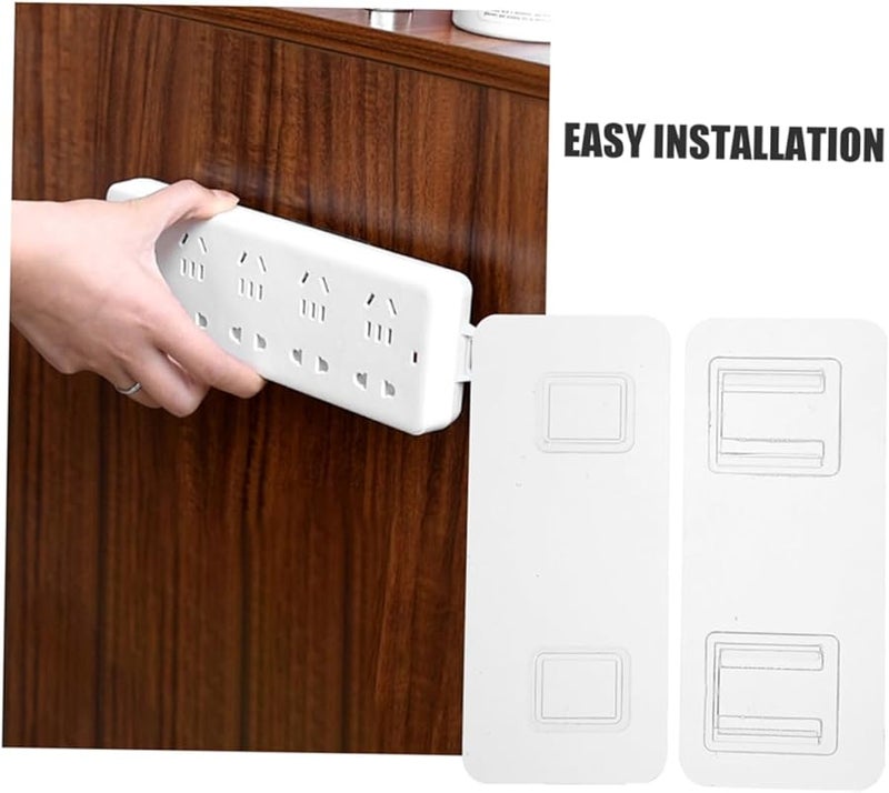 خطافات الحائط اللاصقة الشفافة 20 مجموعة متينة بدون تلف للمطبخ الحمام تنظيم المكتب - Image 4