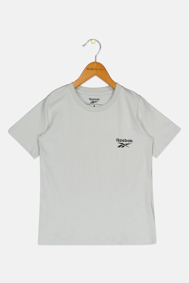 Reebok Kids Boy Sportswear Fit Short Sleeve Outdoor T-Shirt, Mint Green - Image 2