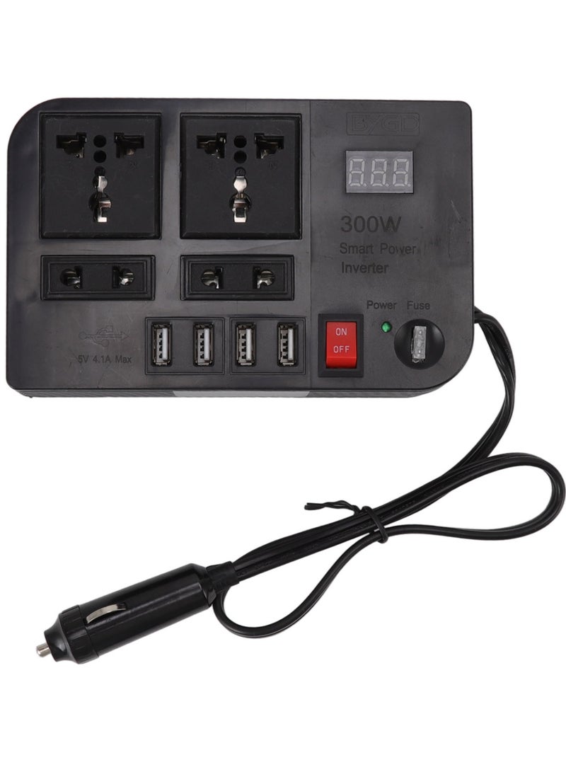 ELTRAZONE 12V 300W Car Power Converter Inverter, DC to AC for Phone and Devices, Easy Operation Car Inverter - Image 2