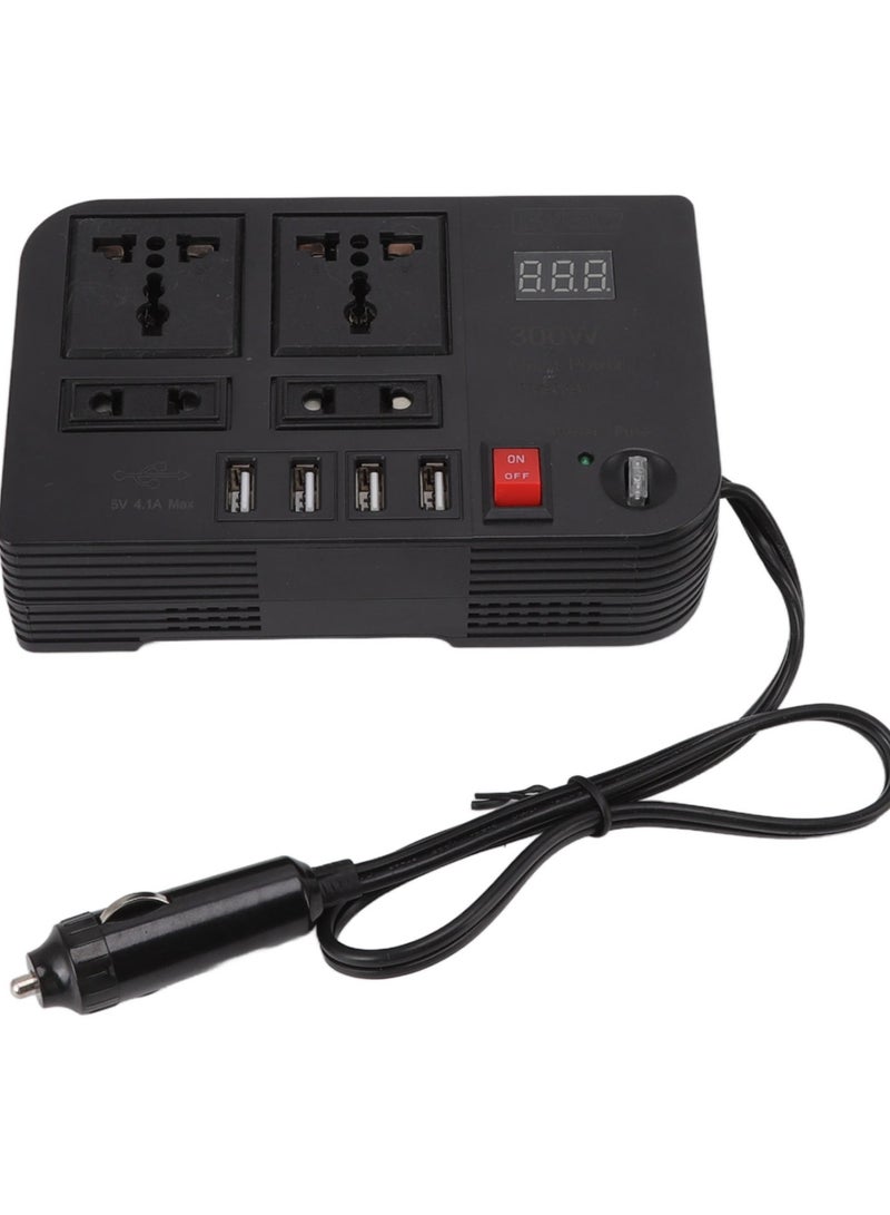ELTRAZONE 12V 300W Car Power Converter Inverter, DC to AC for Phone and Devices, Easy Operation Car Inverter - Image 3