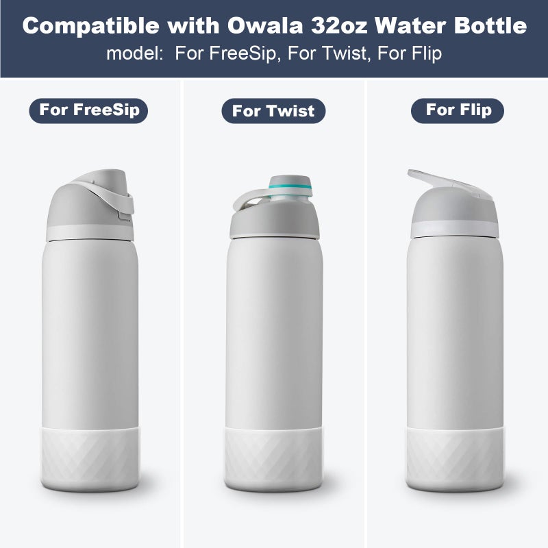 Beonsky Silicone Boot for Owala Water Bottle 32 oz, Anti-Slip Protective Sleeve for FreeSip/Twist/Flip Stainless Steel Water Bottles Accessories - Image 2