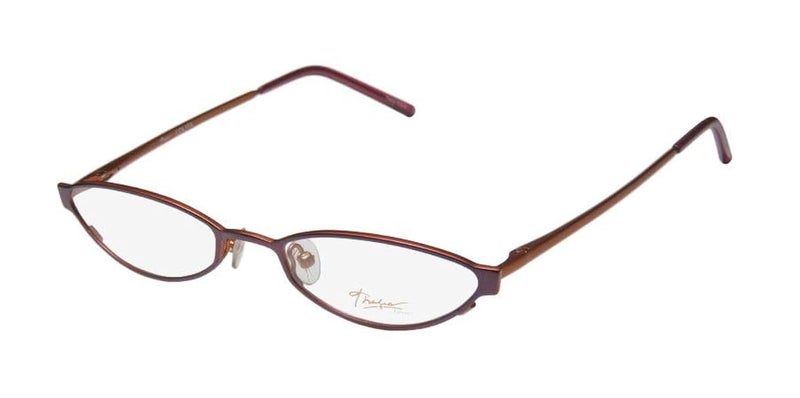 Thalia Lolita For Women CatEye Full-Rim Shape Spring Hinges High-End School Teacher Look Eyeglasses/Eyewear (51-19-135, Bronze/Grape) - Image 1