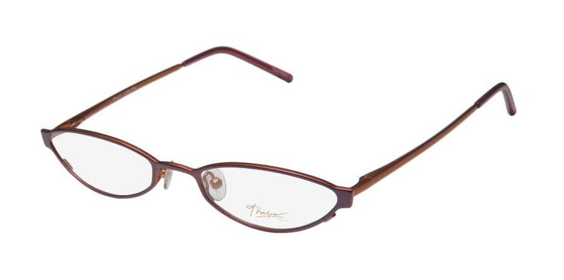 Thalia Lolita For Women CatEye Full-Rim Shape Spring Hinges High-End School Teacher Look Eyeglasses/Eyewear (51-19-135, Bronze/Grape) - Image 2