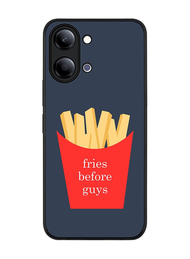 Stylizedd For vivo Y21 / Y11 Case,Slim fit Camera Protection, Shockproof Thin Phone cover  - Fries BeFore Guys - Image 1