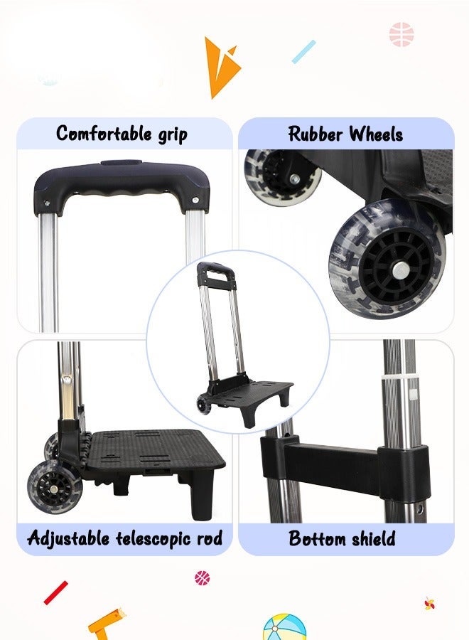 URbazaar Boys Rolling Backpacks Kids School Trolley Backpack Cartoon Spiderman Patterned Rolling Backpacks Kids' Vacation Luggage Wheeled Backpack for School Boys - Image 4