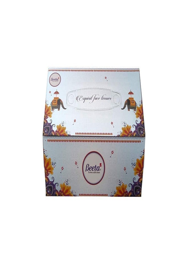 Beeta Tissue Box Professional Facial Tissue Cube for Business Exq.Face Tissue Elephant (Pack of 3) Any Box Color - Total 600 Pulls - Soft and Highly Absorbent - 100% Natural Cellulose Fiber - Image 4