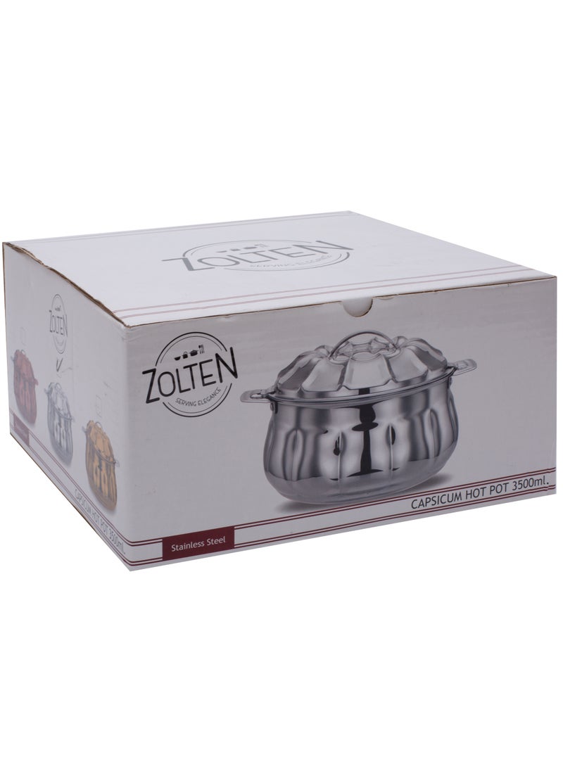 ZOLTEN Stainless Steel Capsicum Hotpot 3.5 Liters Rose Gold Colour  - Image 3