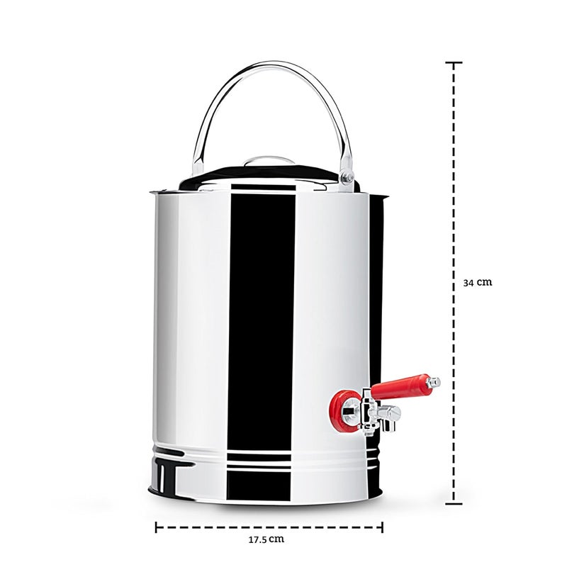 Expresso Traditional Stainless Steel EcoFriendly TeaCoffee Urn Hot Cold Pot 25 Liter - Image 3
