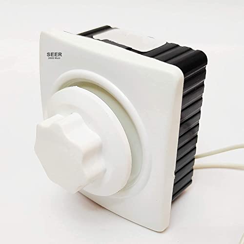 SEER Electric Cooler Regulator 2000 Watt Rotary Switch Type Regulator, Speed Control Switch, For Coolers 2000 Watt Pack Of 1, White - Image 1
