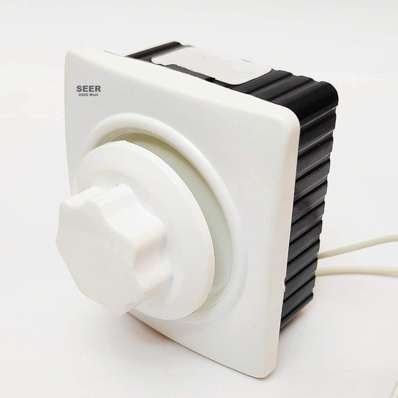 SEER Electric Cooler Regulator 2000 Watt Rotary Switch Type Regulator, Speed Control Switch, For Coolers 2000 Watt Pack Of 1, White - Image 5