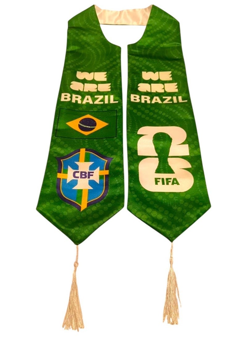 Fifa 2026 World Cup Brazil National Football Team Scarf - Image 3