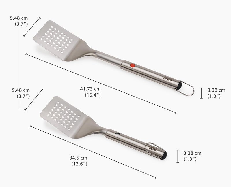 Joseph Joseph GrillOut 3-Piece BBQ Utensil Set with Stainless Steel Grill Tools, Tongs Spatula and Fork with Hanging Storage Design for Barbecue Outdoor Cooking Kitchen Accessories - Image 5