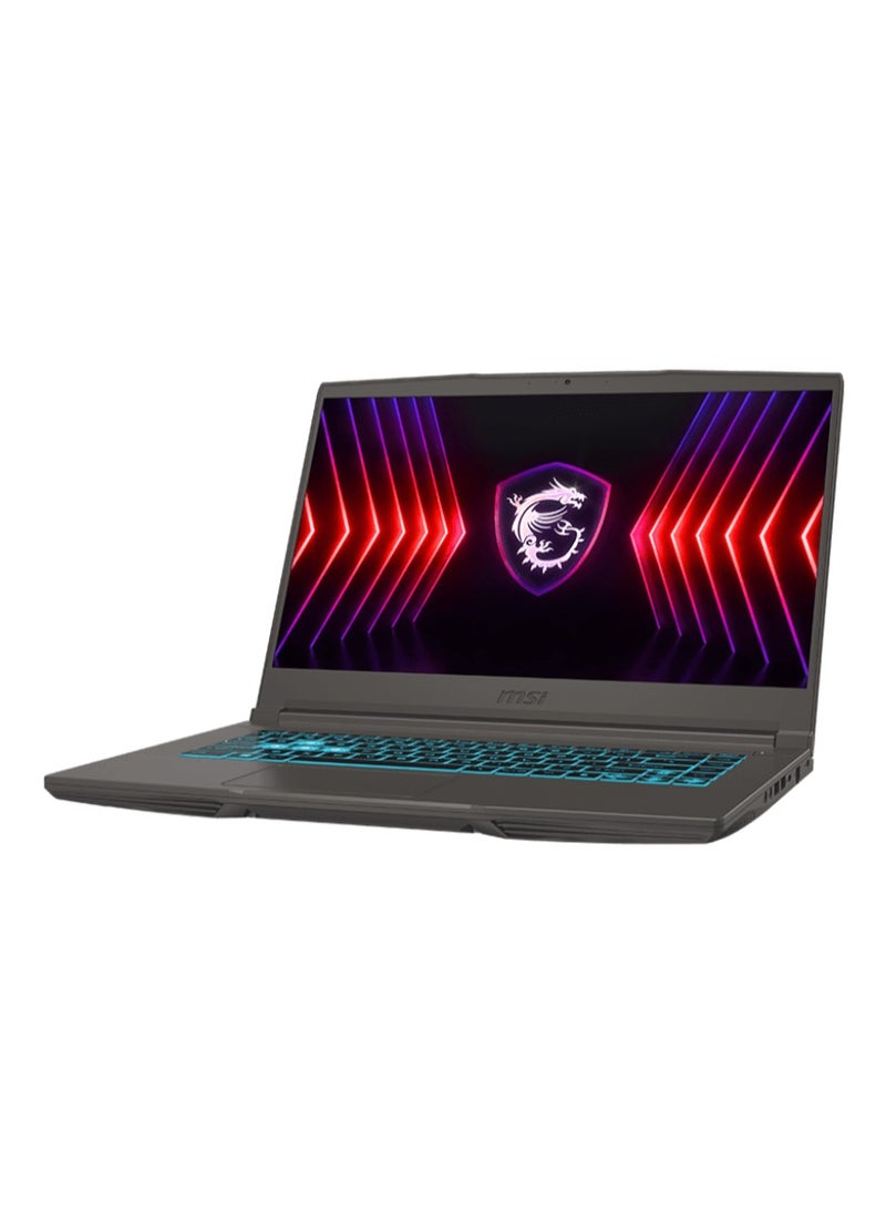 MSI LAPTOP MSI Thin 15 B 13VE -CPU Raptor Lake i7 13620H -RAM 16G DDR4 (3200MHz) -512GB NVMe PCIe SSD -VGA RTX 4050 GDDR6 6GB- FHD 144Hz IPS-Blue Backlit -2 Yr -Cosmos Gray ( 9S7-16R831-2614 ) English/Arabic Cosmos Gray  - Image 1