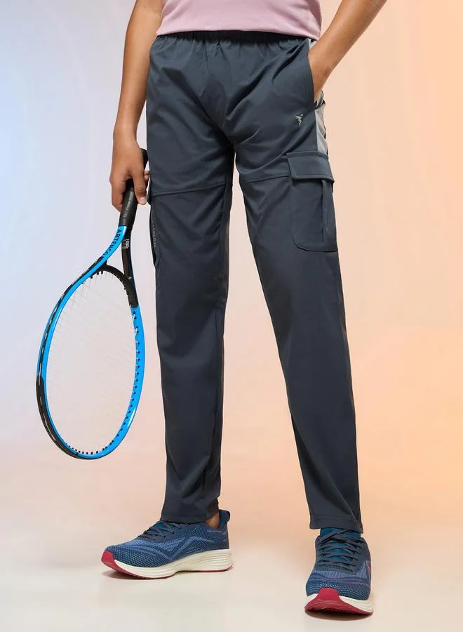 Technosport Technosport Teen Straight Fit Sports Cargo Track Pants