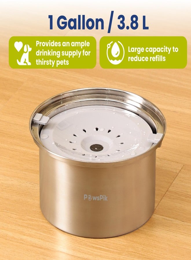 PawsPik Spill Proof Stainless Steel Dog Water Bowl – 4L Slow Drinking Pet Bowl with Floating Tray, Non-Tip, BPA-Free, Dishwasher Safe – for Large Dogs & Multi-Pet Homes - Image 5