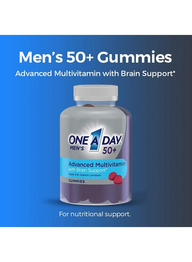 ONE A DAY Men’S 50+ Gummies Advanced Multivitamin For Men With Brain Support And Immunity Support Vitamins For Men With Super 8 B Vitamin Complex 110 Count - Image 5