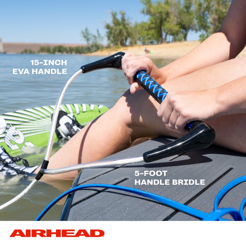 Airhead Dyneema Thermal Wakeboard Rope, 4 Sections, 75-Feet, Blue - Image 3