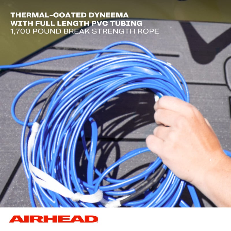 Airhead Dyneema Thermal Wakeboard Rope, 4 Sections, 75-Feet, Blue - Image 4