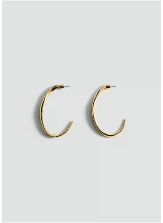 MANGO - Twisted Hoop Earrings - Image 1