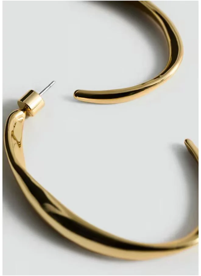 مانجو Twisted Hoop Earrings