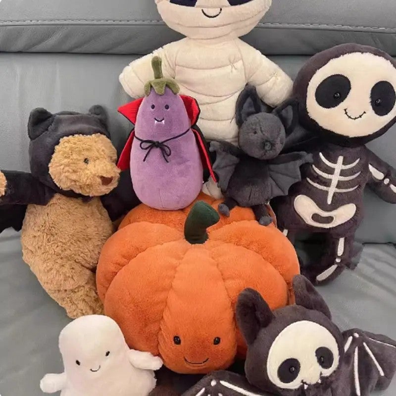 Y&D UK JC Jellycats Halloween Plush Toy Doll with Super Soft Plush & PP Cotton Filling Gift Pumpkin Ghost Skull Vampire Age 14+ - Image 2