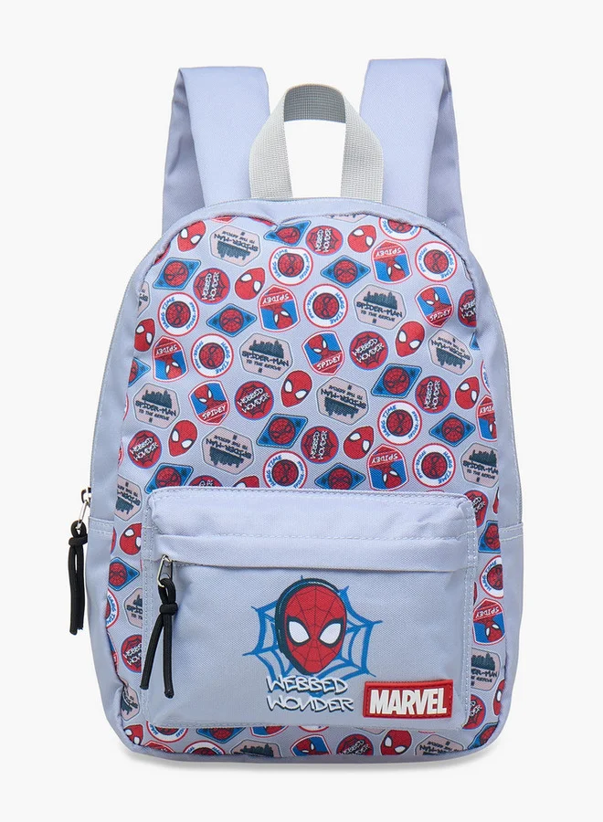 MARVEL Boys Spider-Man Print School Backpack with Adjustable Shoulder Straps - 33x24x10 cm
