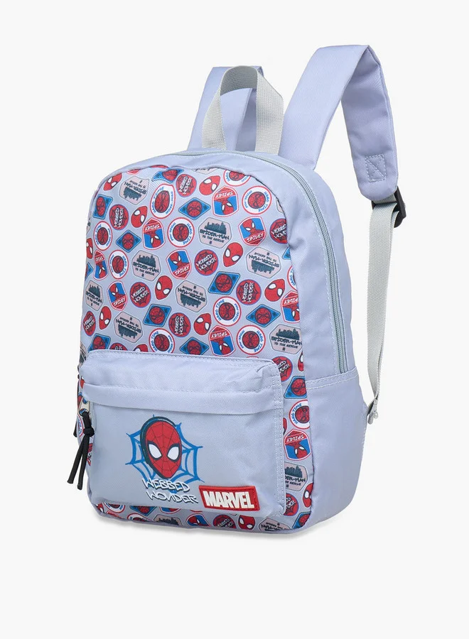 MARVEL Boys Spider-Man Print School Backpack with Adjustable Shoulder Straps - 33x24x10 cm