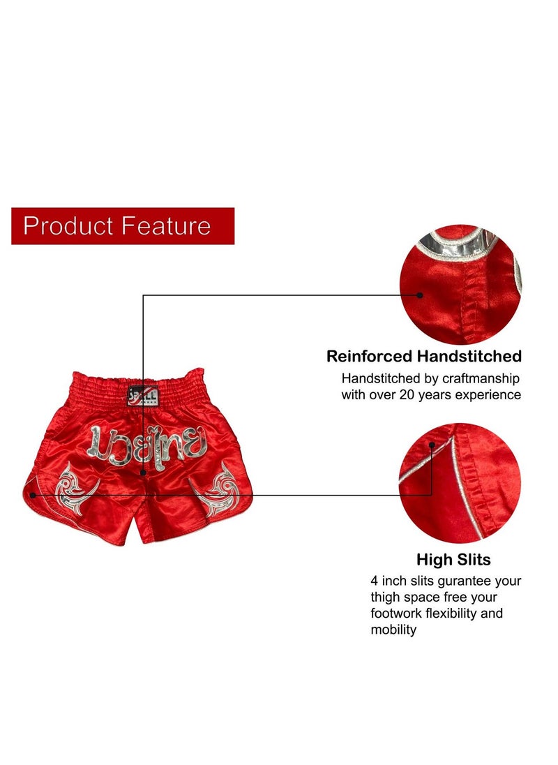 Spall Boxing Shorts For Men Muay Thai Shorts For Kickboxing Wretling Grappling Fight And Cross Training Martial Arts Training Gym Clothing  - Image 3
